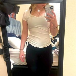 Fitted shirt! Rue21! Size is small! The color is white